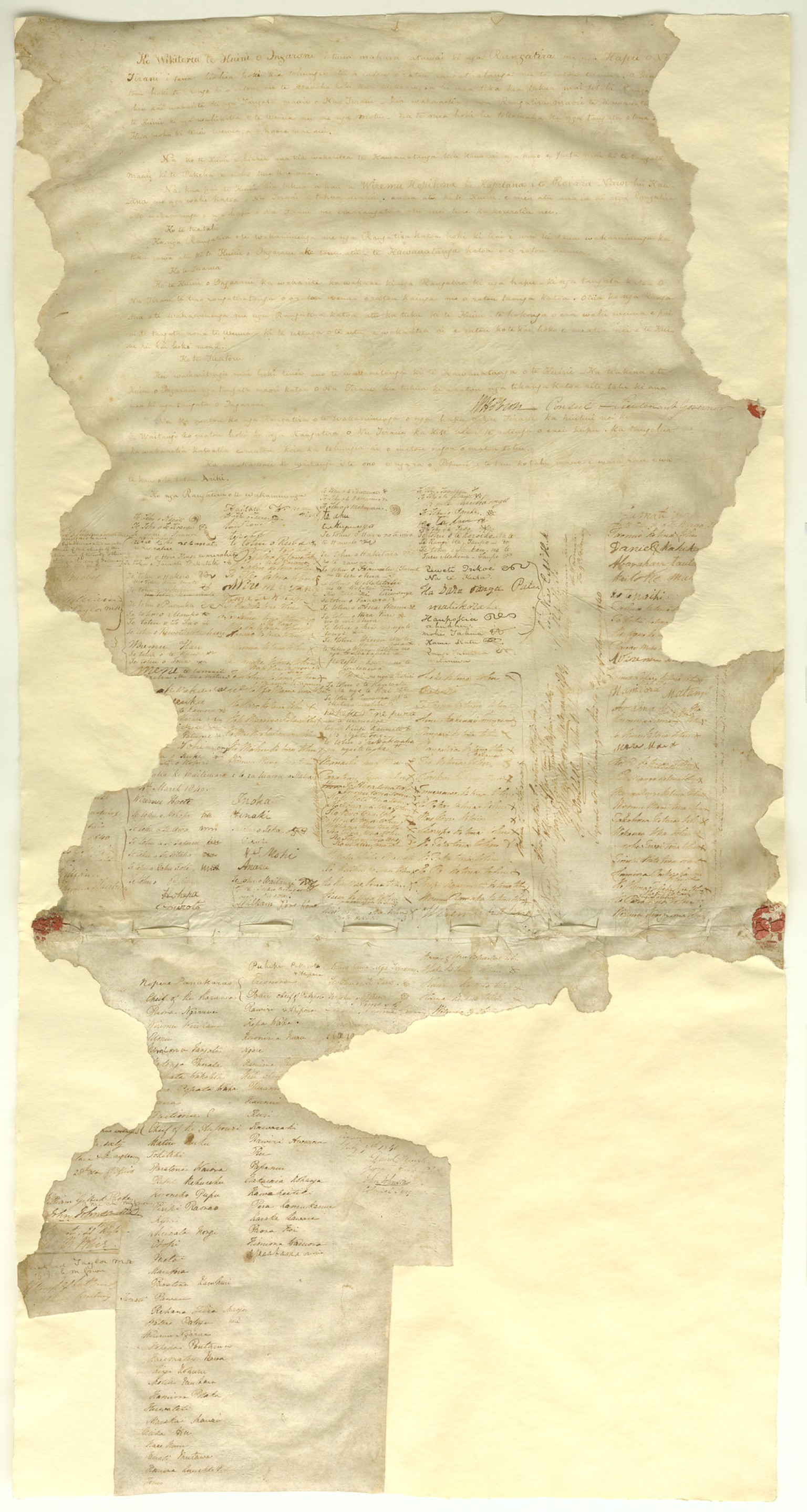 Photo of The Treaty of Waitangi