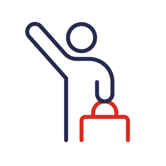 Person and suitcase Icon