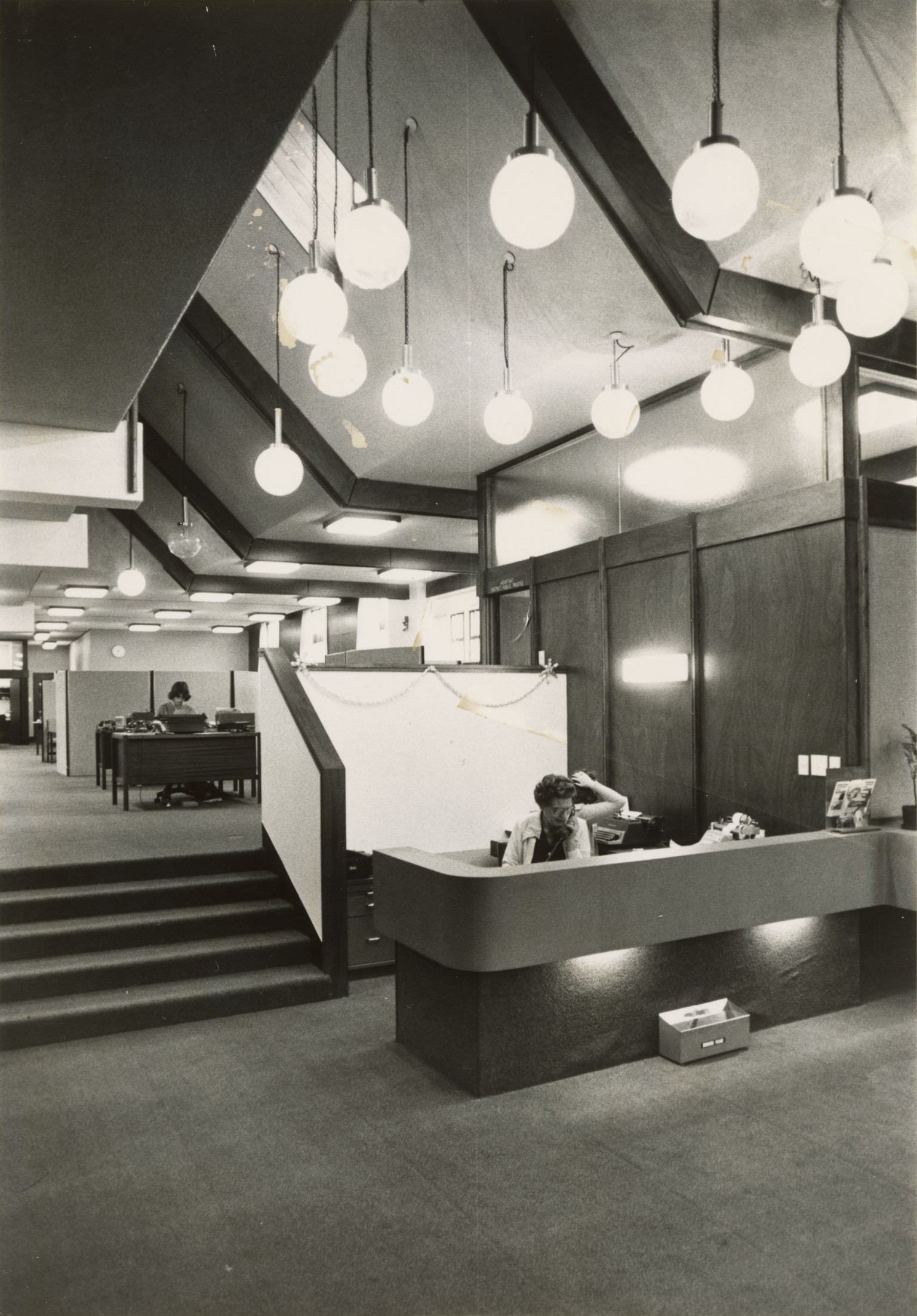 The new renovated Public Trust in Palmerston North photographed by the Manawatu Evening Standard on 7 December 1979. Stuff Limited